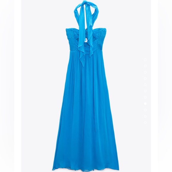 NWT Zara Cut Out Maxi Dress- S - Picture 7 of 10